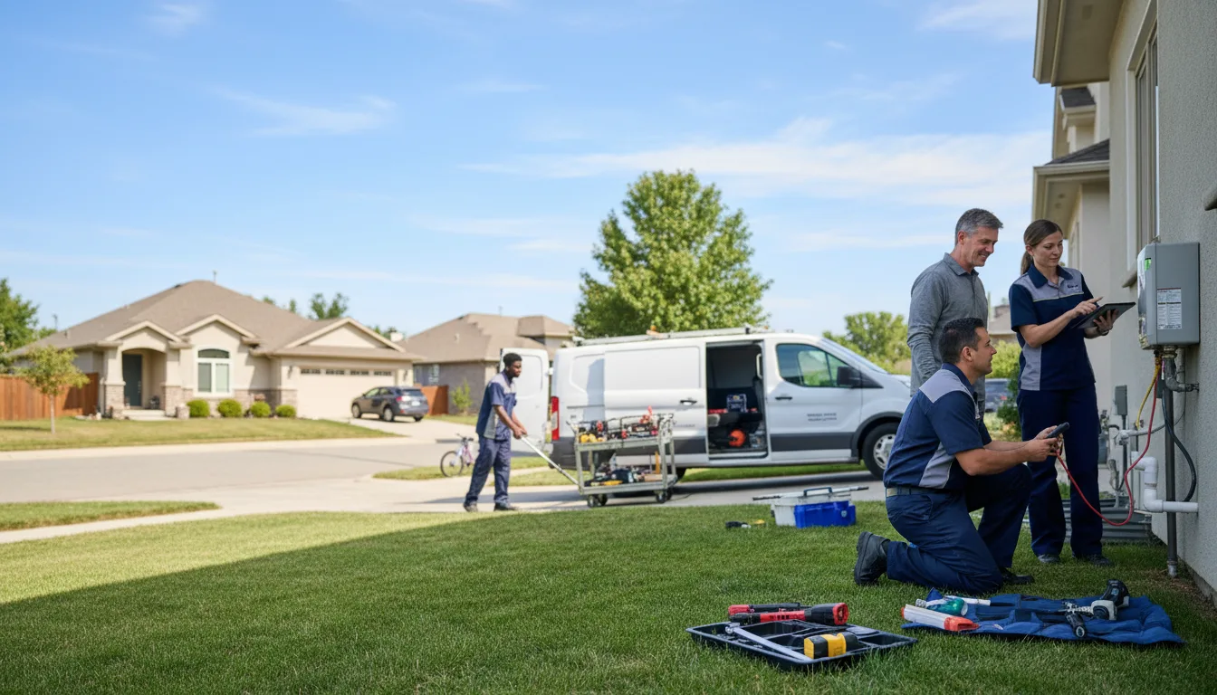 Tankless water heater service in Bushnell, IL